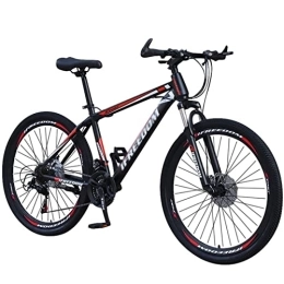 QCLU Bike QCLU 26 Inch Mountain Bike, Disc Brakes Hardtail MTB, Trekking Bike Men Bike Girls Bike, Full Suspension Mountain Bike, 30 Speed (Color : Red)