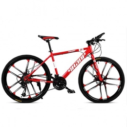 Qj Mountain Bike Qj Mountain Bike, 30-Speed 26-Inch Shock Absorption Ultra-Light One-Wheel Road Racing Student Shift Bicycle Red