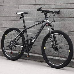 Relaxbx Bike Relaxbx 24 Speeds Mountain Bike, Unisex, Front+Rear Mudgard 24 / 26 Inch Wheels, Gray, 26inch