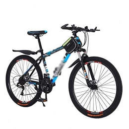 T-Day Mountain Bike T-Day Mountain Bike 26 In Wheels Mountain Bike Daul Disc Brakes 21 / 24 / 27 Speed Mens Bicycle Dual Suspension MTB For Men Woman Adult And Teens(Size:24 Speed, Color:Blue)