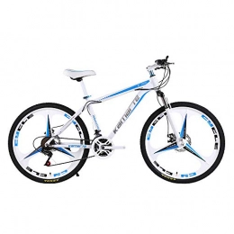 VANYA Mountain Bike VANYA Adults Mountain Bike 24" 26" Shock Absorption 24 Speed Dual Disc Brake Variable Speed One Wheel Bicycle, Blue, 26inches