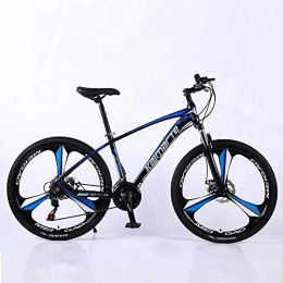 VANYA Bike VANYA Lightweight Mountain Bike 27 Speed Aluminum Alloy 24 / 26 Inch Double Disc Brakes Adult Off-Road Bicycle, Blue, 24inches