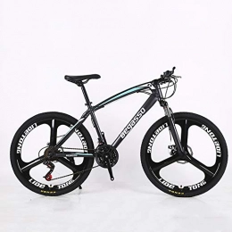 VANYA Mountain Bike VANYA Variable Speed Mountain Bike 24 / 26 Inch 24 Speed Commuting Cycle Double Disc Brakes Shock Absorption Unisex Bicycle, Black, 24inches