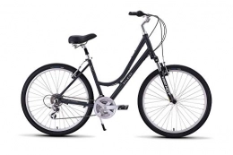 Raleigh Mountain Bike Venture 2 Step Thru Comfort Bike, 17" / MD Frame, Grey