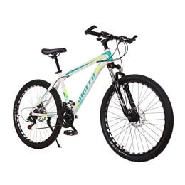 VIIPOO Bike VIIPOO Adult Off-road Bike 26-inch aluminum alloy mountain bike 21-speed double disc brake bicycle adult bicycle shock-absorbing mountain Bike, Green