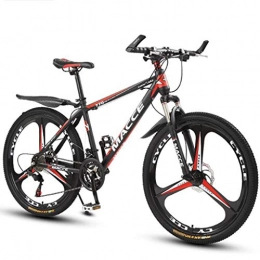 WGYDREAM Bike WGYDREAM Mountain Bike, 26" Mountain Bicycles Carbon Steel Shock-absorbing Ravine Bike Oneness wheel Dual Disc Brake Front Suspension 21 24 27 speeds (Color : Red, Size : 21 Speed)