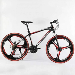 WGYDREAM Bike WGYDREAM Mountain Bike, 26" Wheel MTB Mountain Bicycles Carbon Steel 21 24 27 Speeds Ravine Bike Front Suspension Dual Disc Brake (Color : B, Size : 21 Speed)