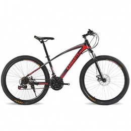 WGYDREAM Bike WGYDREAM Mountain Bike, Mens Womens Mountain Bicycles 26" Carbon Steel Ravine Bike Front Suspension 21 / 24 / 27 Speeds Dual Disc Brake (Color : Red, Size : 27 Speed)