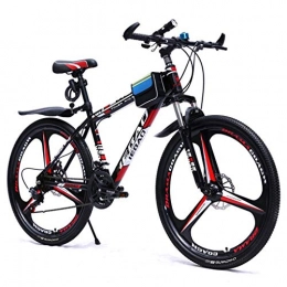 WGYDREAM Bike WGYDREAM Mountain Bike, Mountain Bike 26" Mens Womens Ravine Bike Dual Disc Brake Front Suspension 21 speeds Oneness wheel Carbon Steel Frame (Color : Red)