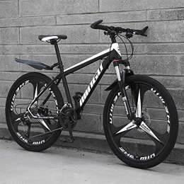 XHCP Bike XHCP Mens 26 Inch Mountain Bike with Disc Brake, High Carbon Steel Mountain Bikes Adult Mountain Bikes Men / Women (Black)