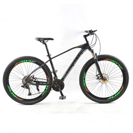 ZDK Mountain Bike ZDK Bicycle mountain bike 29inch road bikes 30 speed Aluminum alloy Frame Variable Speed Dual Disc Brakes bicycles, Black green, 30 speed