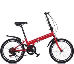 GHGJU Road Bike 20-inch Folding Bike Speed Bicycle Mountain Bike Children Bicycle Bicycle Women Cycling, Red-20in