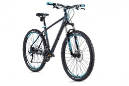 Unknown Bike 27.5Inch Leader Fox Esent Aluminium MTB Bike Shimano 27Speed Disc Brakes Grey Blue RH 46cm