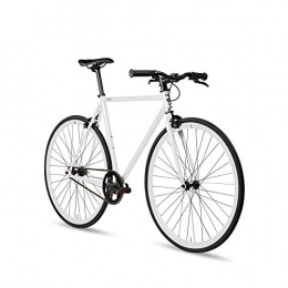 6KU Bike 6KU Unisex's 89519-Fixie-Polar Ivory-M-52cm Fixie, Polar Ivory, Medium