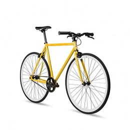 6KU Bike 6KU Unisex's 89534-Fixie-Banana-S-49cm Fixie, Banana, S
