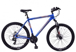 Ammaco Bike Ammaco Alpine Sport 27.5" Wheel MTB Mens Front Suspension 21 Speed Alloy 19" Frame Disc Brakes Blue / Orange