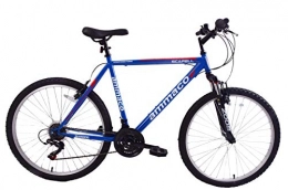 Ammaco Bike Ammaco Scafell 26" Wheel Mens Mountain Bike Front Suspension 16" Frame 21 Speed Blue / Red