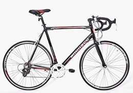 Ammaco Bike AMMACO XRS650 MENS ALLOY RACING ROAD BIKE SHIMANO 14 SPEED FRAME 48CM BLACK / RED