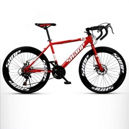 DGAGD Bike DGAGD Variable speed dead fly bicycle 27-speed adult lightweight road racing live fly bicycle 60 knife circle wheel-red_24 inches