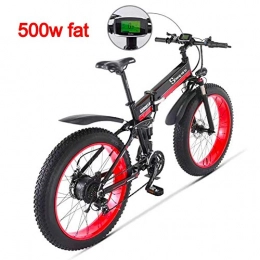 Unknown Bike ebike 500W 48V12AH Electric Folding Mountain Bike 26' Full Suspension