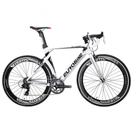 EUROBIKE Road Bike Eurobike XC7000 Road Bike Aluminum 54cm Frame 700C Wheels14 Speed Road Bicycle White