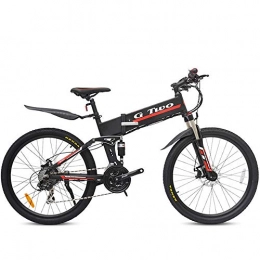 GG Road Bike GG 26" Foldable Electric Mountain Assisted Bicycle Easy Carry Bike, 36V / 48V, 7.8Ah / 8.7Ah Lithuim Battery, 250W / 350W Brushless Power, 21 / 27Speeds(Black SW, 21S 350W 48V8.7Ah)