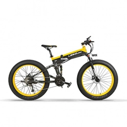 GTYW Road Bike GTYW Electric Bike Fat Tire 26 Inch All Terrain Folding Electric Snow Mountain Bike 5 Gear Power Assist Bicycle 80-100KM, A-48V10ah