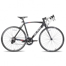 Hiland Road Bike Hiland Road Bike 700c Racing Bike City Commuter Bicycle with 14 Speeds Drivetrain 60cm Black，White