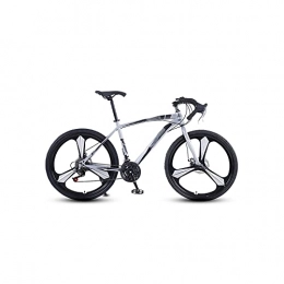 Liangsujian Bike Liangsujian Aluminum Alloy Road Bike 26-inch 24and 27-speed Road Bicycle Dual Disc Brakes Road Bikes Ultra-light Racing Bicycile (Color : Gray, Number of speeds : 27)