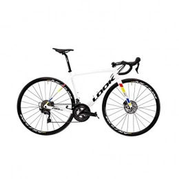 Look Road Bike LOOK BIKE 785 HUEZ DISC ULTEGRA AKSIUM ELITE 2020: GLOSSY PROTEAM WHITE XL