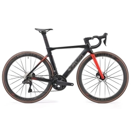   Mens Bicycle Electronic Shifting Road Bike Carbon Fiber Road Bike with Di2 24 Speed Bike Full Carbon Fiber Frame 700c Adult Bike (Color : Black, Size : Shimano DI2 24S_56) (Black SHIMANO DI2 24S_54)