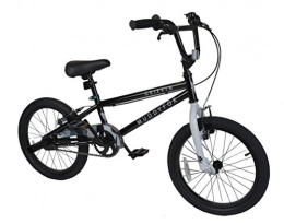 SilverFox Bike Muddyfox Griffin 18" BMX Bike with Stunt Pegs in Black and White - Boys - Brand New Model - Online Exclusive