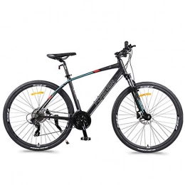 NENGGE Bike NENGGE 27 Speed Road Bike, Hydraulic Disc Brake, Quick Release, Lightweight Aluminium Road Bicycle, Men Women City Commuter Bicycle, Black