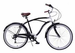 Ammaco Bike NEW AMMACO SNOB 22" FRAME BEACH CRUISER BIKE 6 SPEED MENS 26" WHEEL BLACK