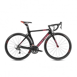 peipei Bike peipei Carbon fiber road 700C bicycle 21 speed road bike carbon knife-Black_46cm(165cm-170cm)