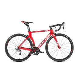 peipei Bike peipei Carbon fiber road 700C bicycle 21 speed road bike carbon knife-Red_50cm(170cm-175cm)