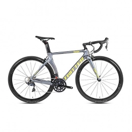 peipei Road Bike peipei Carbon fiber road 700C bicycle 21 speed road bike carbon knife-Yellow_46cm(165cm-170cm)