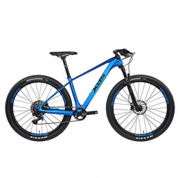 POTHUNTER Bike POTHUNTER XDS-MT5 Carbon Fiber Road Bike Shifting Connection FC-GX36T Professional Off-road Racing Bike, Blue17inch11speed-Wheeldiameter27.5inches