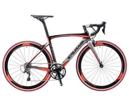 SAVADECK Bike SAVADECK Warwind5.0 Carbon Road Bike 700C Full Carbon Frame Racing Bicycle with Shimano 105 R7000 22 Speed Groupset Ultra-Light Carbon Fiber Bicycle (Red, 48cm)