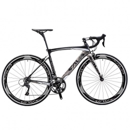 SAVANE Road Bike SAVANE Carbon Fiber Road Bike, Windwar 5.0 700C Carbon Fiber Frame Bike Racing Bicycle with 105 7000 22 Speed Groupset