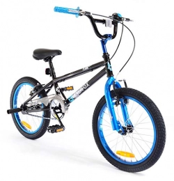 SilverFox Bike SilverFox New Boys / Chidrens Black / Blue Plank 18Inch Bmx Freestyle Bike - Assorted -