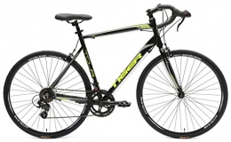 Tiger Cycles Bike Tiger TR70 Unisex Black Yellow Road Bike 14 Speed Alloy Frame 700c (52cm Frame)