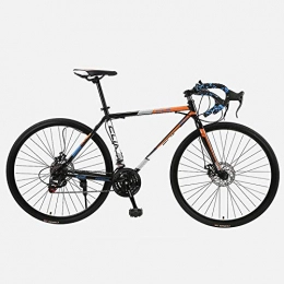 TXX Bike TXX 26-Inch Fixed Gear Bike, 30 Speed Transmission Bend The Knife 21 Road Bike Dead Fly, Adult Male and Female Students Bike Racing Racing Disc Brakes The Curved Horns / Black Orange / 30 Knife 21