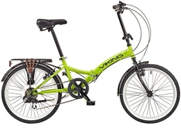 Viking Bike Viking Unisex's Metropolis Folding Bicycle, Black / Green / White, 13 inches