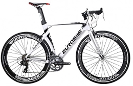 EUROBIKE Road Bike XC7000 Road Bike 14 Speed 54CM Aluminum Frame 700C Wheels Adult Road Bicycle (White)