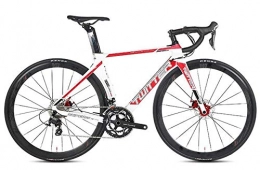 ZDK Bike ZDK 2.0 Carbon Road Bike 700C Bicycle 16 / 22 Speed Road Bike for Hydraulic Disc Brake 105 / R7000 Derailleur, white red, 54cm 16Speed