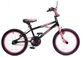 Zombie Road Bike Zombie Outbreak Girls Kids 18" Wheel Freestyle BMX Bike with Gyro Black Pink