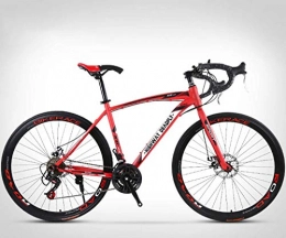 ZTYD Bike ZTYD 26-Inch Road Bicycle, 24-Speed Bikes, Double Disc Brake, High Carbon Steel Frame, Road Bicycle Racing, Men's And Women Adult-Only, Red