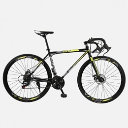 ZTYD Bike ZTYD Road Bicycle, 26 Inches 21-Speed Bikes, Double Disc Brake, High Carbon Steel Frame, Road Bicycle Racing, Men's And Women Adult, B1