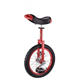 CAR SHUN Bike CAR SHUN Unicycle Chrome Wheel Cycling Scooter Circus Leakproof Butyl Tire Sports Fitness, Red, 16